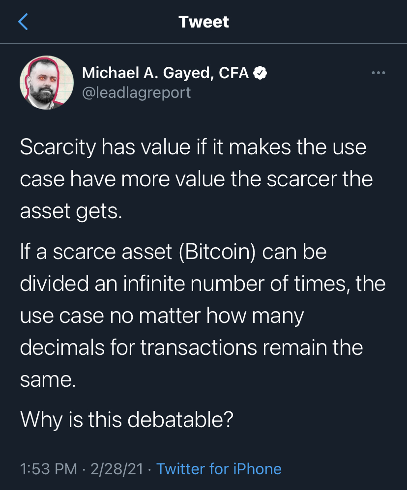 On The Scarcity and Abundance of Bitcoin – Bitcoin Meditations